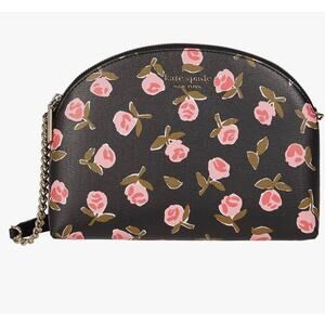Kate Spade New York Spencer Ditsy Rose Double zip Dome Crossbody